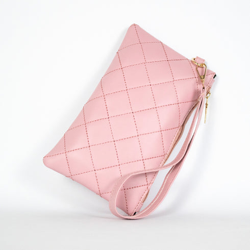 Rhombus Embroidery Accessories Pouch